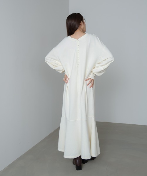 Bab(バブ)の「【選べるサイズ展開】前後2WAYホックプリントマーメイドスウェットワンピース(ワンピース・レディース・ネイビー/アイボリー/ブラウン系その他2/チャコールグレー/杢グレー・S/M)」の13枚目の写真