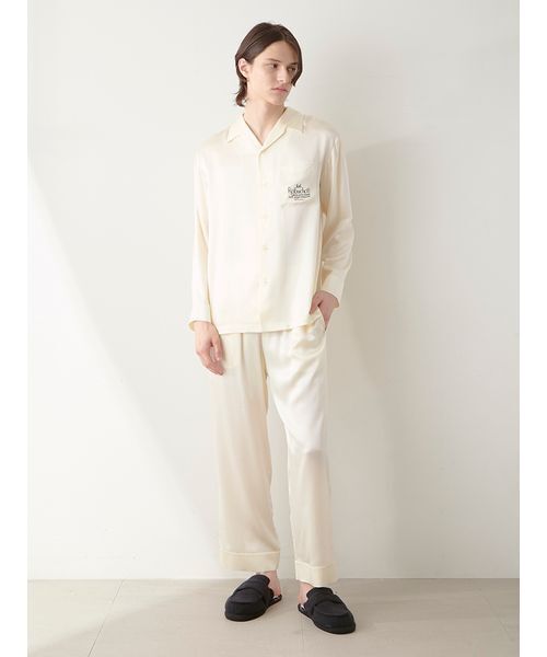 セール】【JOEL ROBUCHON】【販路限定】【HOMME】シルクサテンシャツ