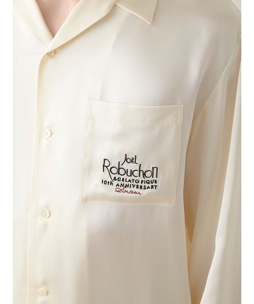 セール】【JOEL ROBUCHON】【販路限定】【HOMME】シルクサテンシャツ