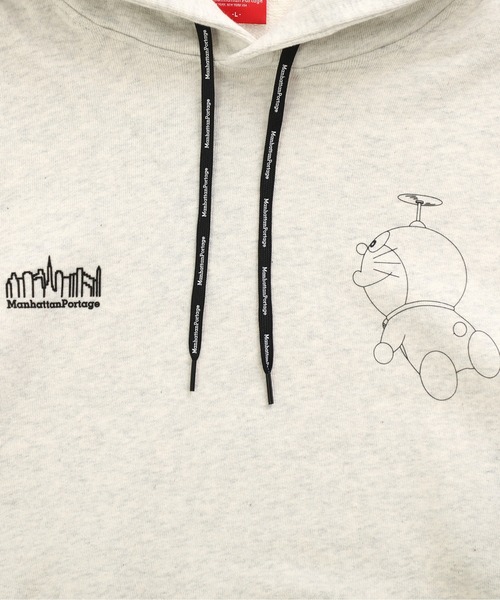 Manhattan Portage（マンハッタンポーテージ）の「Sweat Parka DORAEMON（パーカー・メンズ・オートミール/ブラック・SMALL/MEDIUM/X-LARGE/LARGE）」の8枚目の写真