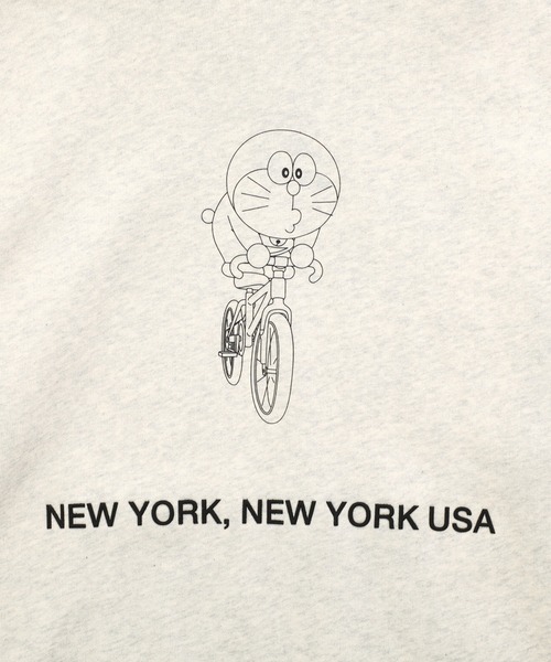 Manhattan Portage（マンハッタンポーテージ）の「Sweat Parka DORAEMON（パーカー・メンズ・オートミール/ブラック・SMALL/MEDIUM/X-LARGE/LARGE）」の9枚目の写真