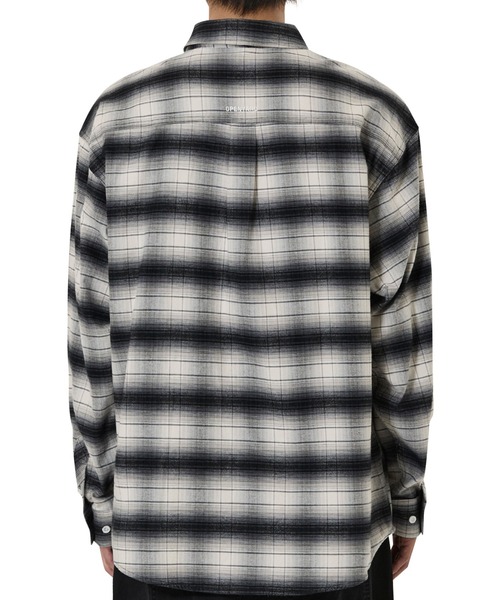 OY(オーワイ)の「『OY/オーワイ』SHADE CHECK SHIRT/シェード チェックシャツ(シャツ/ブラウス・レディース・ブラック・M/L)」の5枚目の写真