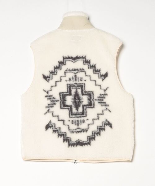 PENDLETON（ペンドルトン）の「ジャガードボア・スタンドベスト（ベスト・メンズ・マスタード/アイボリー/グレー系その他/ブラック系その他・LARGE/SMALL/MEDIUM）」の13枚目の写真