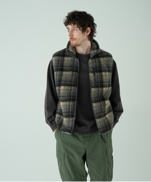 PENDLETON（ペンドルトン）の「ジャガードボア・スタンドベスト（ベスト・メンズ・マスタード/アイボリー/グレー系その他/ブラック系その他・LARGE/SMALL/MEDIUM）」の18枚目の写真