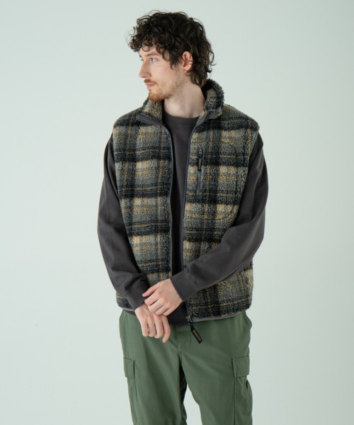 PENDLETON（ペンドルトン）の「ジャガードボア・スタンドベスト（ベスト・メンズ・マスタード/アイボリー/グレー系その他/ブラック系その他・LARGE/SMALL/MEDIUM）」の19枚目の写真