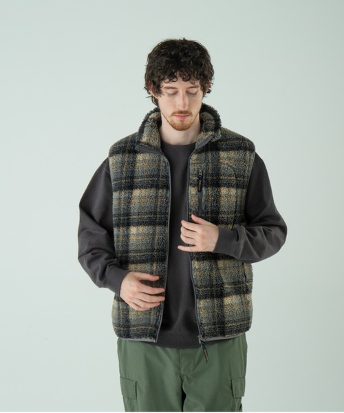 PENDLETON（ペンドルトン）の「ジャガードボア・スタンドベスト（ベスト・メンズ・マスタード/アイボリー/グレー系その他/ブラック系その他・LARGE/SMALL/MEDIUM）」の20枚目の写真