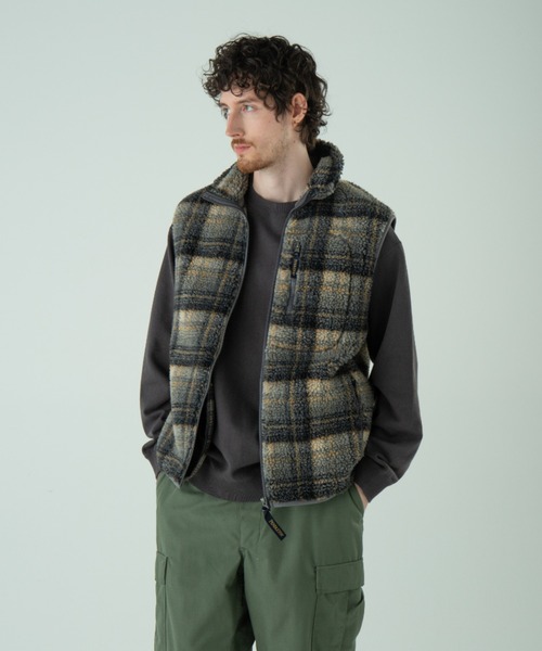 PENDLETON（ペンドルトン）の「ジャガードボア・スタンドベスト（ベスト・メンズ・マスタード/アイボリー/グレー系その他/ブラック系その他・LARGE/SMALL/MEDIUM）」の22枚目の写真