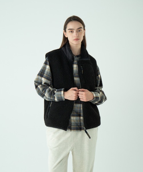 PENDLETON（ペンドルトン）の「ジャガードボア・スタンドベスト（ベスト・メンズ・マスタード/アイボリー/グレー系その他/ブラック系その他・LARGE/SMALL/MEDIUM）」の7枚目の写真