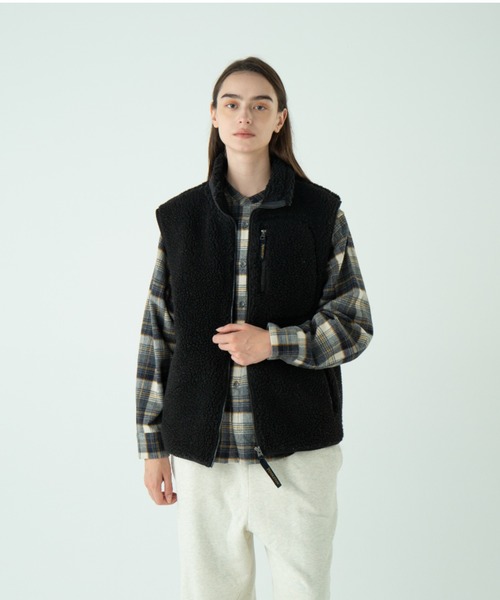 PENDLETON（ペンドルトン）の「ジャガードボア・スタンドベスト（ベスト・メンズ・マスタード/アイボリー/グレー系その他/ブラック系その他・LARGE/SMALL/MEDIUM）」の8枚目の写真