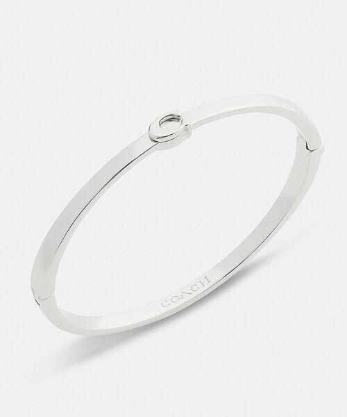 COACH(コーチ)の「シン シグネチャー ヒンジド バングル(ブレスレット・レディース・シルバー系その他・ONE)」の1枚目の写真
