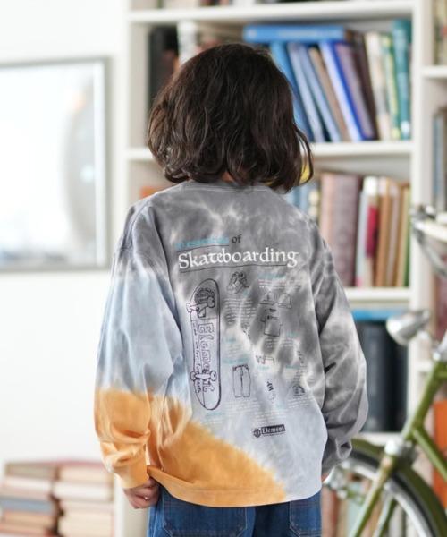 ELEMENT(エレメント)の「ELEMENT/エレメント ESSENTIAL LS YOUTH キッズ ロンT BF026-064(Tシャツ/カットソー・キッズ・ブラック×ホワイト/グレー系その他・130cm/140cm/150cm/160cm)」の5枚目の写真