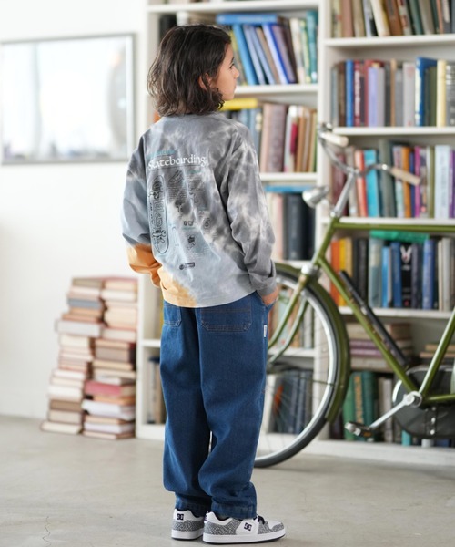 ELEMENT(エレメント)の「ELEMENT/エレメント ESSENTIAL LS YOUTH キッズ ロンT BF026-064(Tシャツ/カットソー・キッズ・ブラック×ホワイト/グレー系その他・130cm/140cm/150cm/160cm)」の8枚目の写真