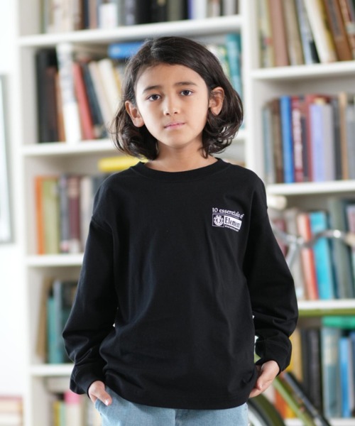 ELEMENT(エレメント)の「ELEMENT/エレメント ESSENTIAL LS YOUTH キッズ ロンT BF026-064(Tシャツ/カットソー・キッズ・ブラック×ホワイト/グレー系その他・130cm/140cm/150cm/160cm)」の10枚目の写真