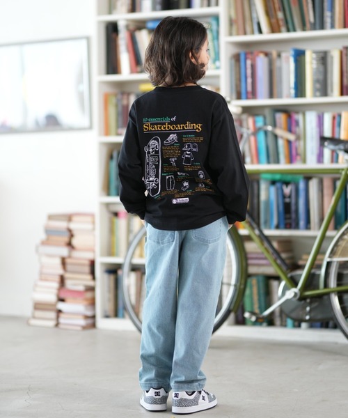 ELEMENT(エレメント)の「ELEMENT/エレメント ESSENTIAL LS YOUTH キッズ ロンT BF026-064(Tシャツ/カットソー・キッズ・ブラック×ホワイト/グレー系その他・130cm/140cm/150cm/160cm)」の13枚目の写真