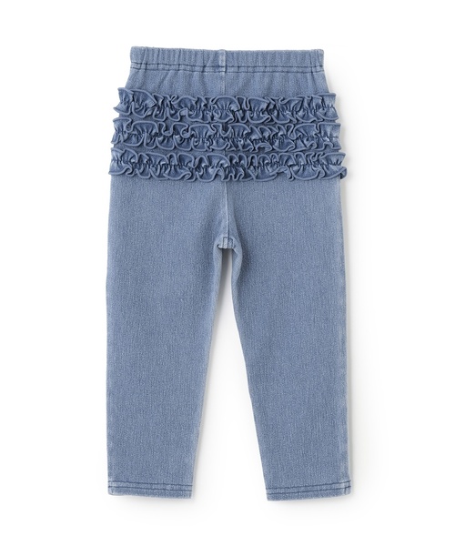 petit main（プティマイン）の「バックフリルレギンス（レギンス/スパッツ・キッズ・アイボリー/ライトピンク/ブルー/チャコール/ピンク・80ｃｍ/120cm/130cm/90cm/100cm/110cm）」の7枚目の写真