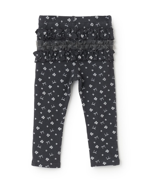 petit main（プティマイン）の「バックフリルレギンス（レギンス/スパッツ・キッズ・アイボリー/ライトピンク/ブルー/チャコール/ピンク・80ｃｍ/120cm/130cm/90cm/100cm/110cm）」の8枚目の写真