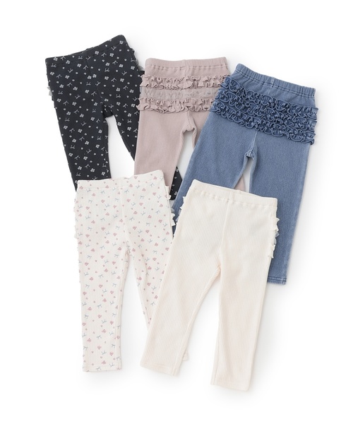 petit main（プティマイン）の「バックフリルレギンス（レギンス/スパッツ・キッズ・アイボリー/ライトピンク/ブルー/チャコール/ピンク・80ｃｍ/120cm/130cm/90cm/100cm/110cm）」の13枚目の写真