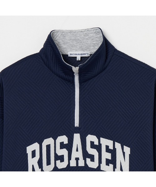 ROSASEN(ロサーセン)の「【Rosasen/GOLF】A-Line 膨れジャカード プルオーバー(その他トップス・メンズ・ネイビー/ライトグレー・50/48/52)」の9枚目の写真