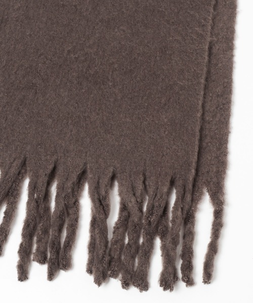 LOWRYS FARM（ローリーズファーム）の「フトフリンジムジストール　580194（ストール/ショール・レディース・ブラウン/グレー/レッド/ピンク/アイボリー/ブルー・FREE）」の15枚目の写真