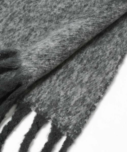 LOWRYS FARM（ローリーズファーム）の「フトフリンジムジストール　580194（ストール/ショール・レディース・ブラウン/グレー/レッド/ピンク/アイボリー/ブルー・FREE）」の19枚目の写真