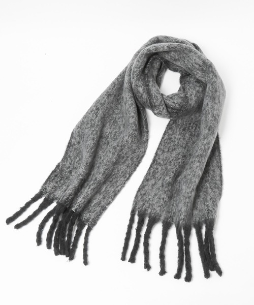 LOWRYS FARM（ローリーズファーム）の「フトフリンジムジストール　580194（ストール/ショール・レディース・ブラウン/グレー/レッド/ピンク/アイボリー/ブルー・FREE）」の8枚目の写真