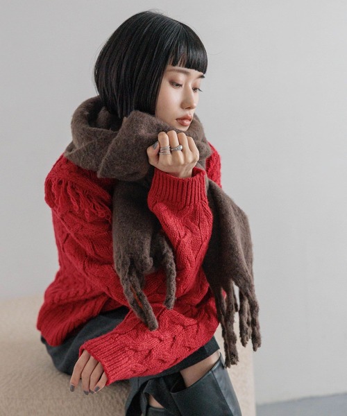 セール】フトフリンジムジストール 580194（ストール/ショール