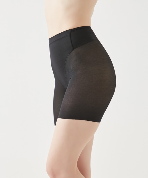 GUNZE（グンゼ）の「いいここち快適ショーツ スタイル改善計画 【ギュッと太もも】 2分丈ショーツ（ショーツ・レディース・ブラック/ワイン/シルバー系その他/ベージュ系その他・MEDIUM/LARGE/X-LARGE）」の13枚目の写真