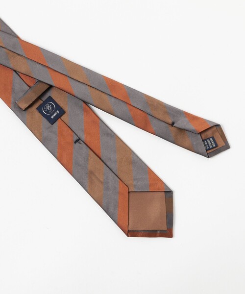 BEAMS F（ビームスエフ）の「シルク ストライプ ネクタイ（ネクタイ・メンズ・グレー/ネイビー・ONE SIZE）」の8枚目の写真