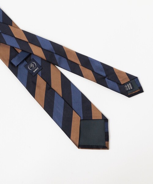 BEAMS F（ビームスエフ）の「シルク ストライプ ネクタイ（ネクタイ・メンズ・グレー/ネイビー・ONE SIZE）」の6枚目の写真