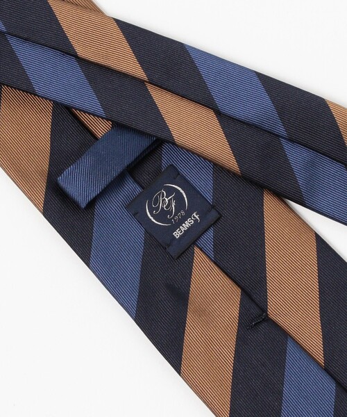 BEAMS F（ビームスエフ）の「シルク ストライプ ネクタイ（ネクタイ・メンズ・グレー/ネイビー・ONE SIZE）」の7枚目の写真
