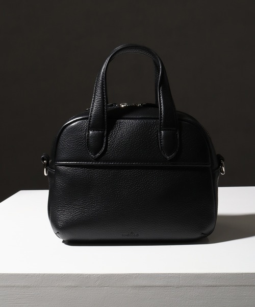 welise（ウェライズ）の「【welise×ADAMPATEK】リアルレザー 2wayショルダーミニボストンバッグ/ハンドバッグ（ショルダーバッグ・メンズ・ブラック・FREE）」の15枚目の写真