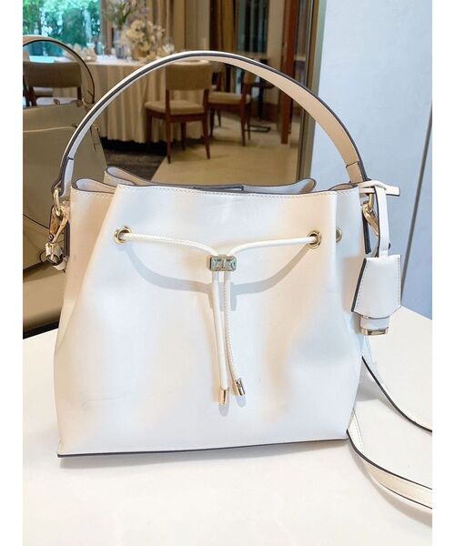 MERCURYDUO(マーキュリーデュオ)の「ドロストキーチェーンバッグ(ショルダーバッグ・レディース・イエロー/ブラック/アイボリー・FREE)」の2枚目の写真