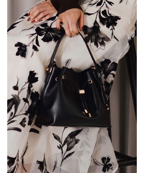 MERCURYDUO(マーキュリーデュオ)の「ドロストキーチェーンバッグ(ショルダーバッグ・レディース・イエロー/ブラック/アイボリー・FREE)」の3枚目の写真