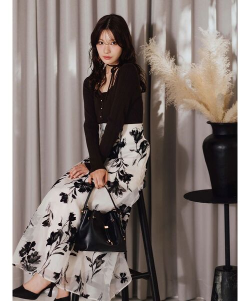 MERCURYDUO(マーキュリーデュオ)の「ドロストキーチェーンバッグ(ショルダーバッグ・レディース・イエロー/ブラック/アイボリー・FREE)」の10枚目の写真