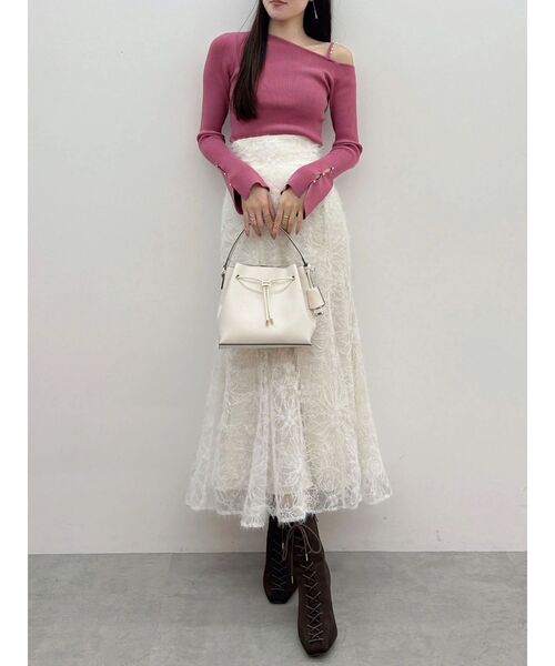 MERCURYDUO(マーキュリーデュオ)の「ドロストキーチェーンバッグ(ショルダーバッグ・レディース・イエロー/ブラック/アイボリー・FREE)」の18枚目の写真