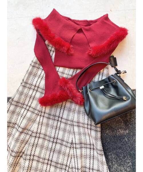 MERCURYDUO(マーキュリーデュオ)の「ドロストキーチェーンバッグ(ショルダーバッグ・レディース・イエロー/ブラック/アイボリー・FREE)」の21枚目の写真