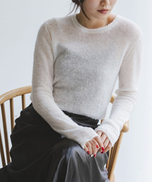 Noble（ノーブル）の「《WEB限定追加》ファインアルパカウールシアーニット（ニット/セーター・レディース）」