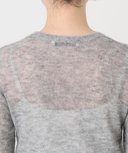 WEB限定追加》ファインアルパカウールシアーニット（ニット/セーター