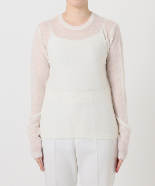 WEB限定追加》ファインアルパカウールシアーニット（ニット/セーター