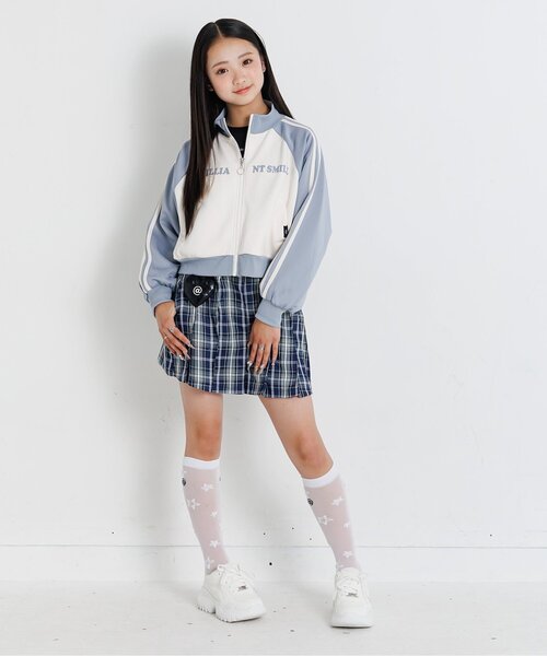 algy(アルジー)の「星総柄シアーハイソックス(ソックス/靴下・キッズ・オフホワイト/ブラック・24/21)」の3枚目の写真