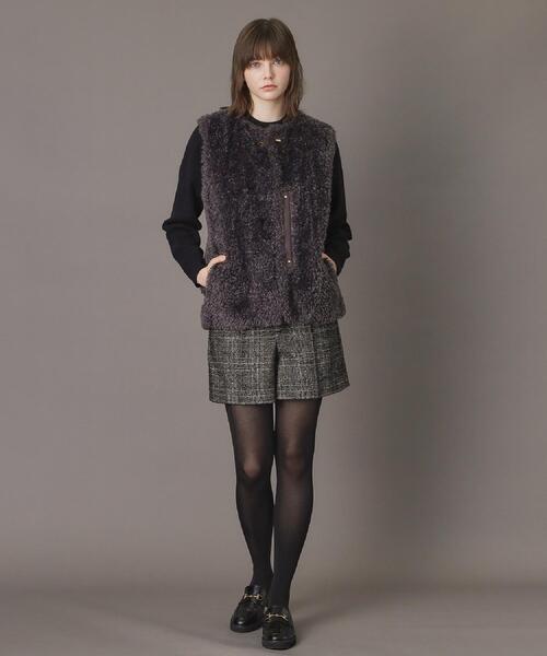 DRESSTERIOR(ドレステリア)の「【otonaMUSE 11月号掲載】エコファージレ(ノーカラーコート・レディース・チャコールグレー/ナチュラル・34/36/38)」の17枚目の写真