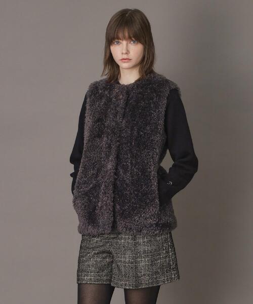 DRESSTERIOR(ドレステリア)の「【otonaMUSE 11月号掲載】エコファージレ(ノーカラーコート・レディース・チャコールグレー/ナチュラル・34/36/38)」の12枚目の写真