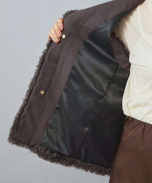 セール】【otonaMUSE 11月号掲載】エコファージレ（ノーカラーコート