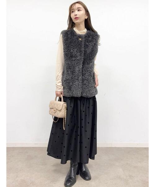 セール】【otonaMUSE 11月号掲載】エコファージレ（ノーカラーコート