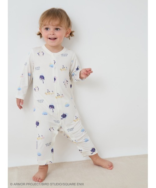 ドラゴンクエスト】【ベビー】アソートモンスター総柄ロンパース