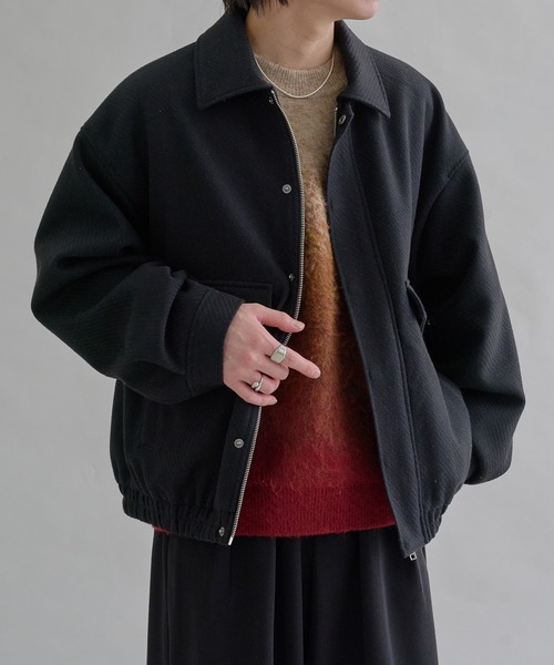 セール】ウールライクショートブルゾン（ブルゾン）｜epnok