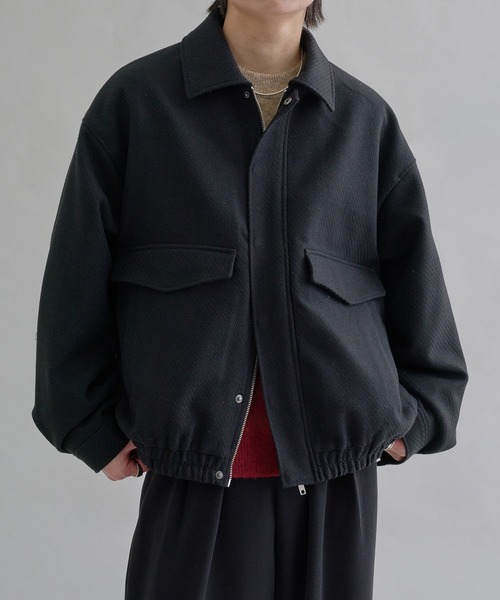 セール】ウールライクショートブルゾン（ブルゾン）｜epnok