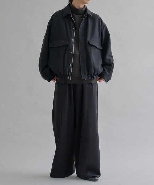 セール】ウールライクショートブルゾン（ブルゾン）｜epnok