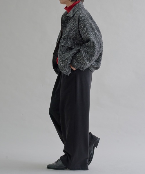 epnok(エプノック)の「ウールライクショートブルゾン(ブルゾン・メンズ・ブラック系その他/ブラック/グレー系その他・SMALL/MEDIUM/LARGE)」の20枚目の写真