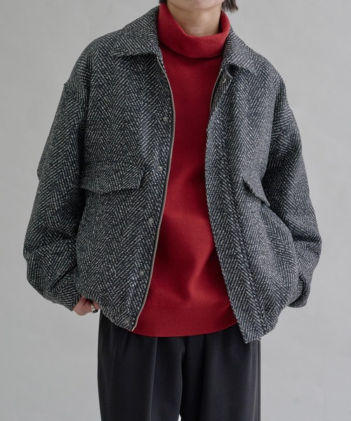 セール】ウールライクショートブルゾン（ブルゾン）｜epnok